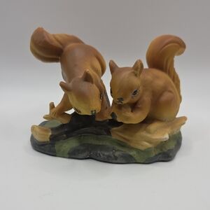 Squirrel Figurine - Brown and Green Alexander Fine Porcelain
